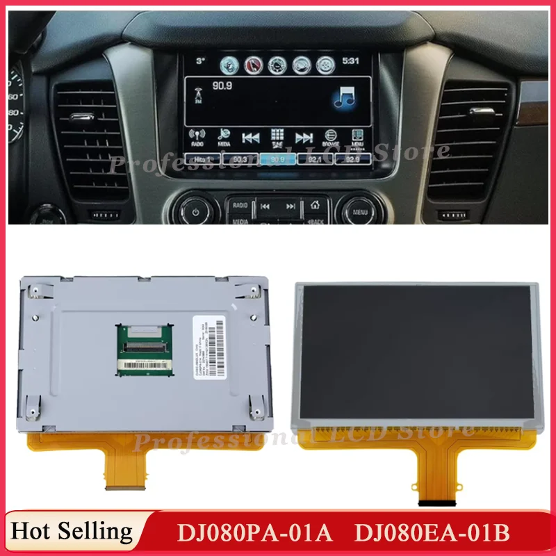 Original New 8 inch DJ080PA-01A DJ080EA-01B 01N 01a G-mc Mylink 15-19 LCD Replacement of Radio Touch Screen Glass Digitizer LCD