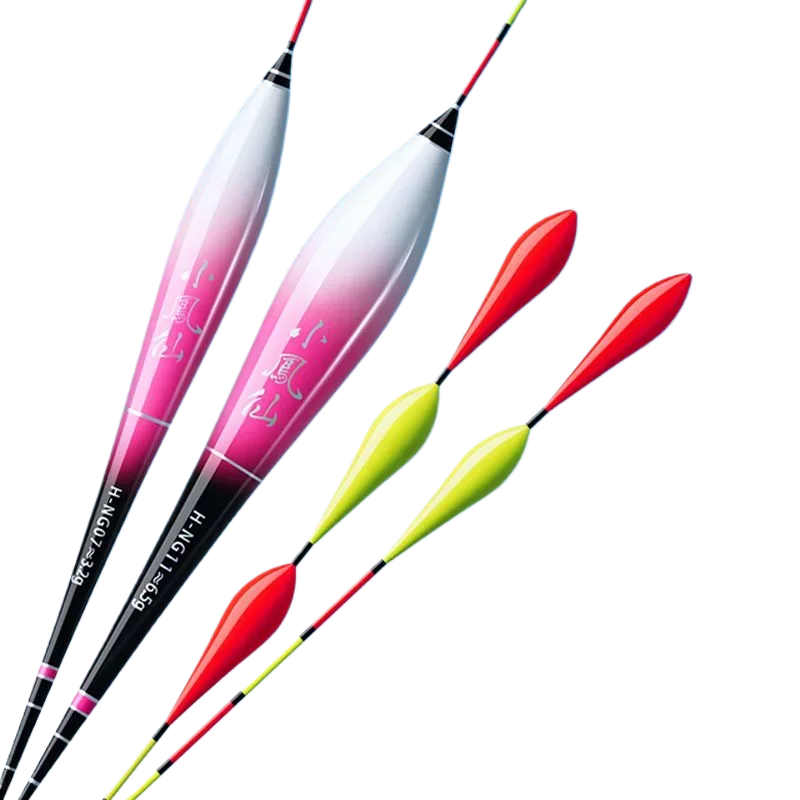 スマートハンマーヘッド型テールフロート、目立つデザインのナノ素材製魚釣り用フロート、ワイルドフィッシング用、垂直浮き、魚の食いつきを知らせるアラーム付き浮き。