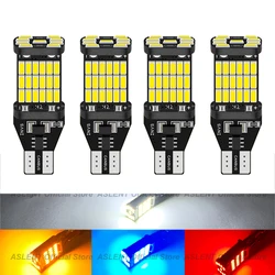 4PCS T15 W16W 921 912 T16 T10 902 LED Bulbs High Power 45pcs 4014SMD Super Bright 1200LM Replace for Car Reversing Light White