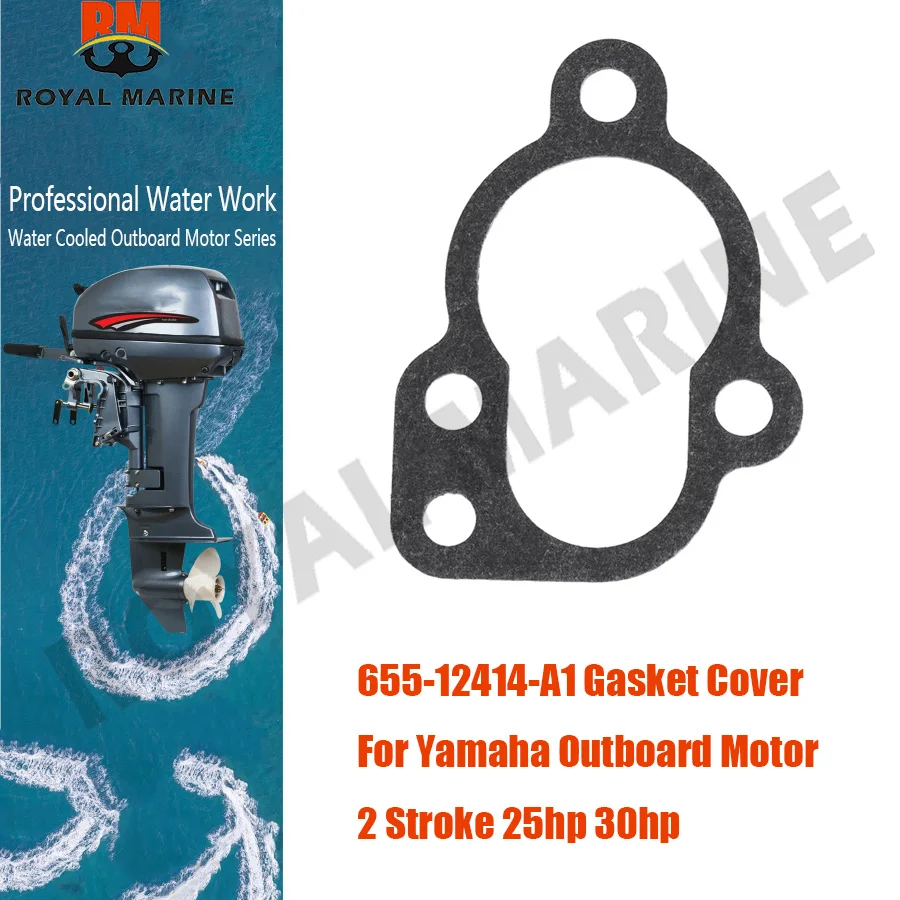 Outboard Gasket Cover 655-12414-A1 For Yamaha Motor 2 Stroke 25hp 30hp 655-12414 655-12414-A1-00 Boat Engine replaces parts