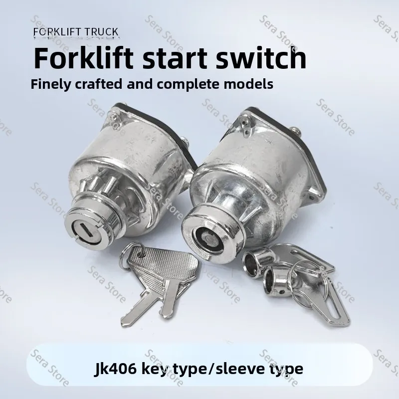 Start Switch (JK406 Sleeve Type) * Forklift Start Ignition Lock Steering Headlight Switch Key Accessories