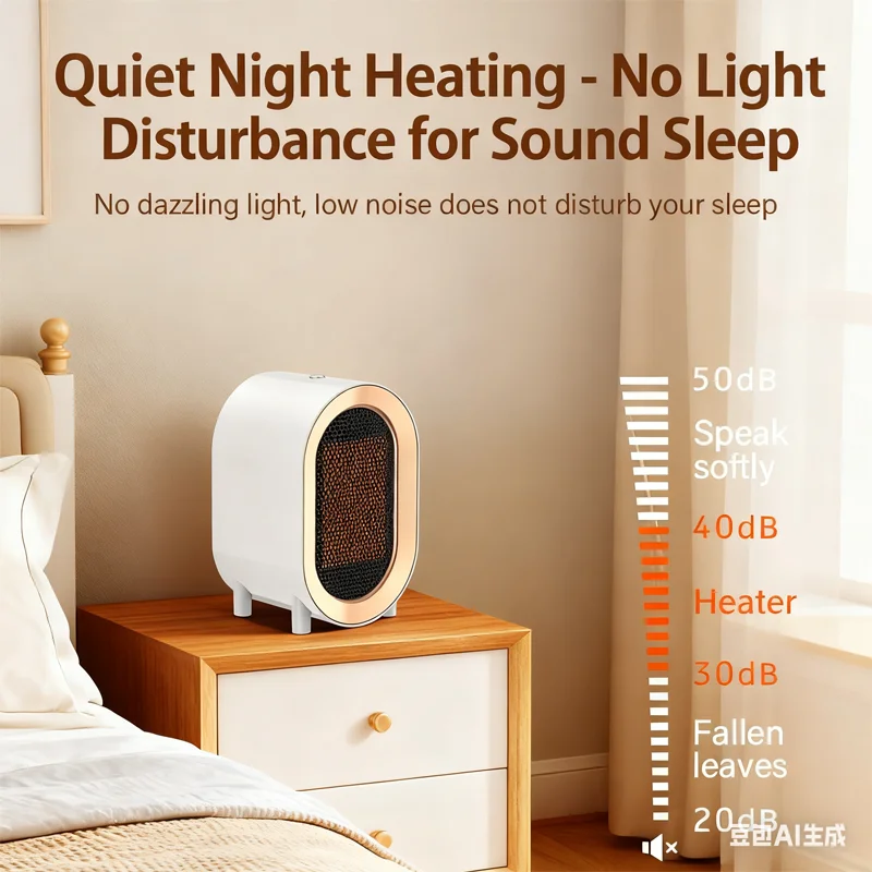 Портативный обогреватель с защитой от перегрева, безопасный, тихий обогреватель, тихий обогреватель для комнаты, спальни, ванной комнаты, гаража, офиса, стола
