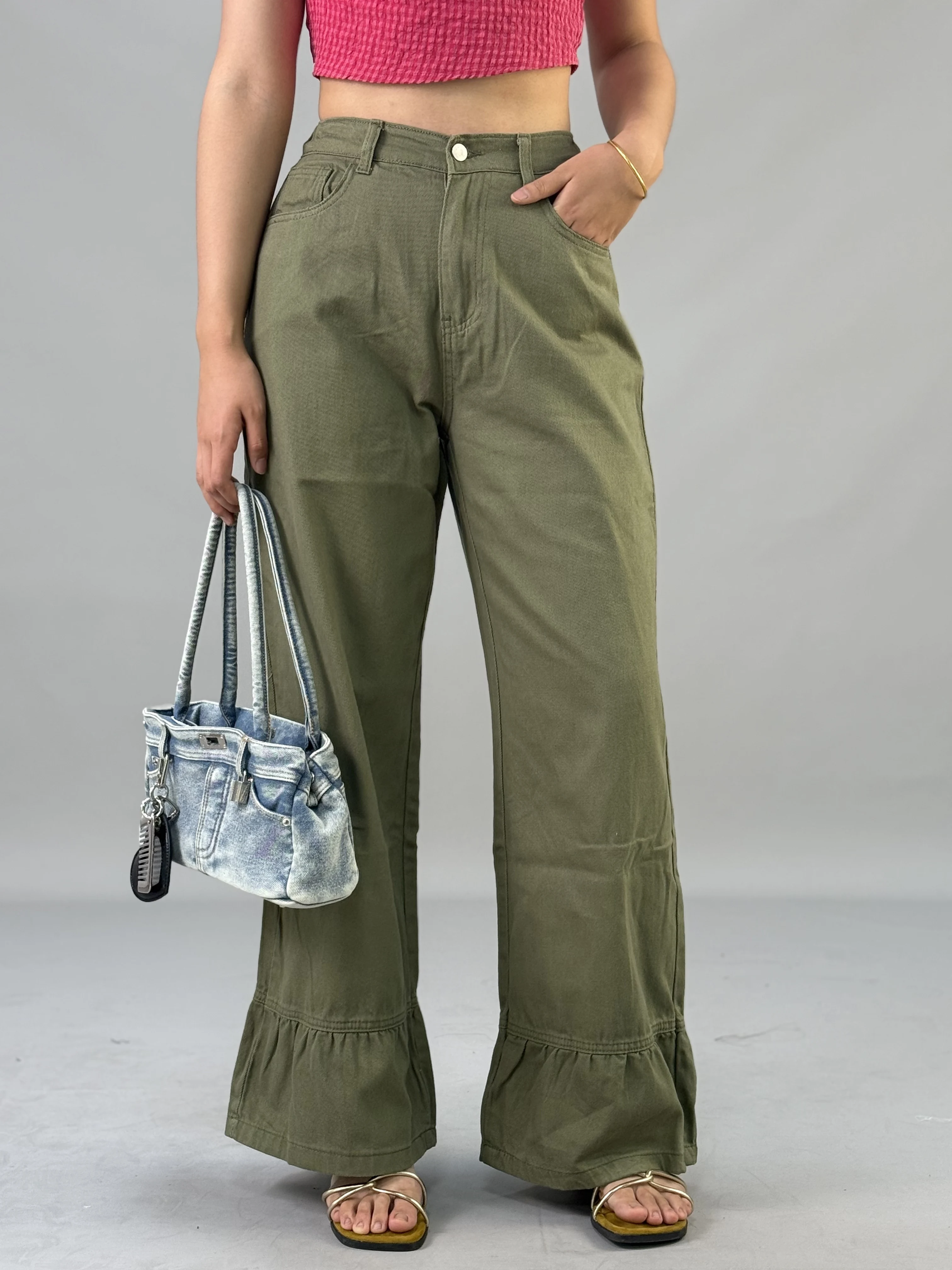 

New Arrivals In Summer 2025 Fashionable Women's Flared Pants Slimming Waist Wide Legs Trendy And Versatile Free Shipping