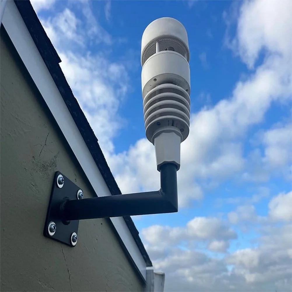 For Outdoor Installation Black Eaves Weather Vane Bracket Multi-purpose Mounting Bracket Rust Resistant Material