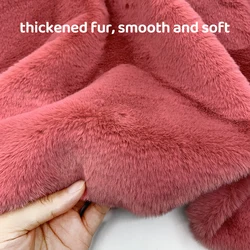 Sewbato Small Rabbit Fur Fabric Encrypted And Thickened Imitation Rabbit Fur Fluffy Fabric Comfortable And Eco-Friendly Fabrics