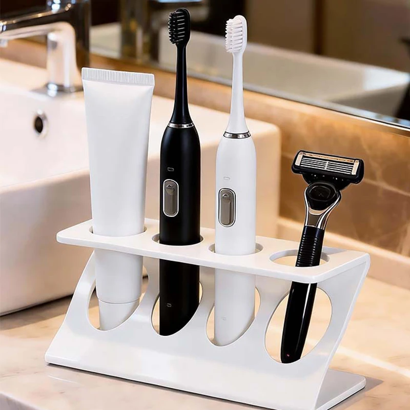 New Z-shaped Electric Toothbrush Holder Plastic Tooth Hook Razor Rack Storage Space Shelf Bathroom Home Accessories Saving