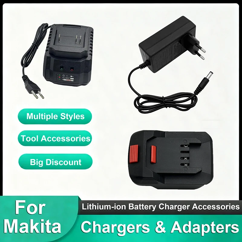 

For 18V Makita Battery Charger Battery Adapter EU US Plug Multiple Styles Power Tools Drills Electric Wrench Battery Accessories