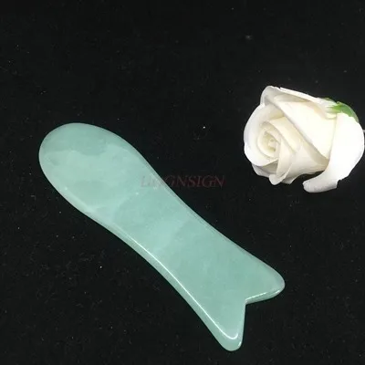 Natural jade scraping sand scraping plate rib-drawing fish-shaped warp plate eye facial rib-shaping stick beauty salon