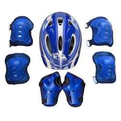 7pcs Kids Roller Skate Protector Helmet Knee Pads Elbow Pad Wrist Hand Protector Kids Cycling Rock Climbing Sports Safety Gear