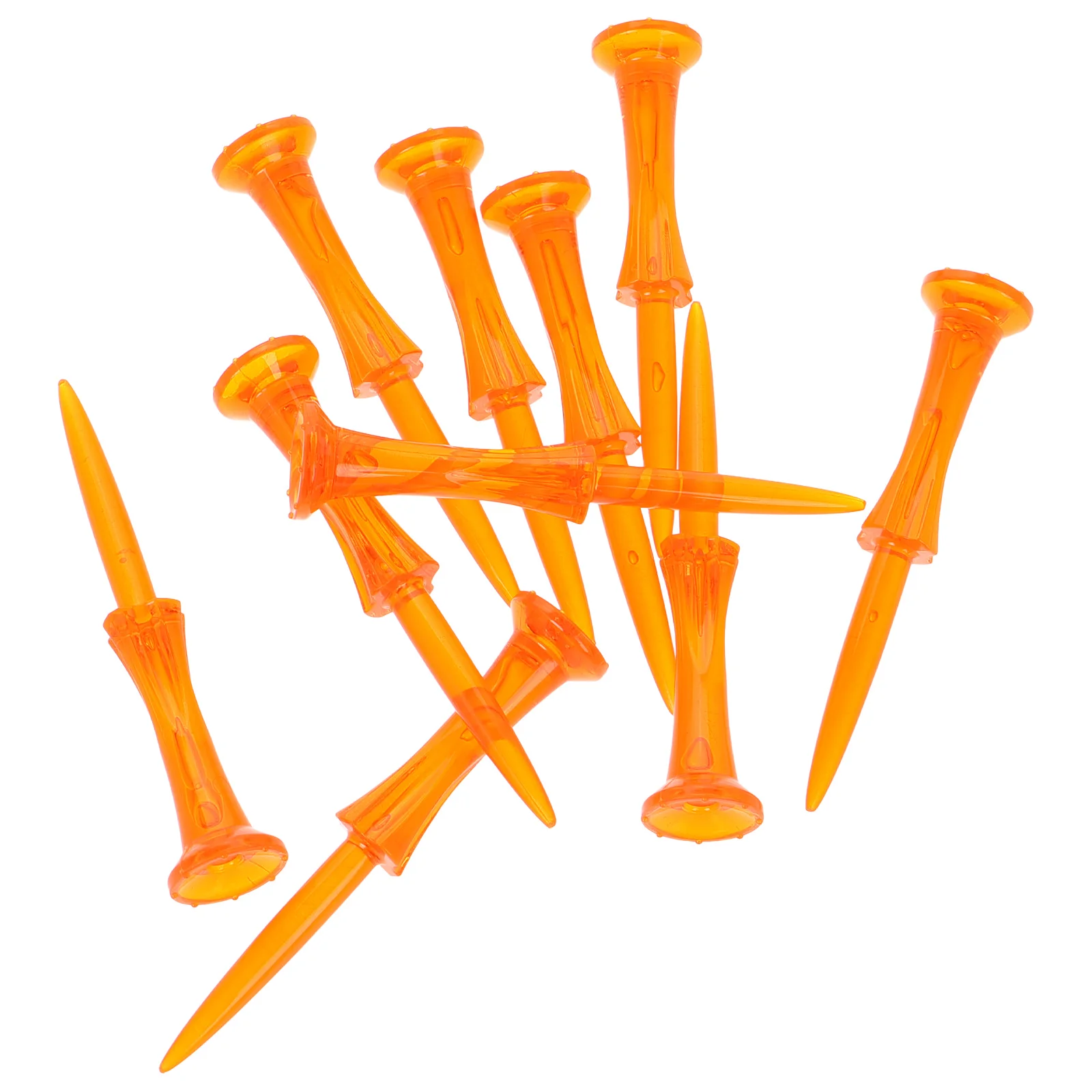 

10pcs Golf Tees Plastic Longlasting Wheel Design Fairway Precise Replacement Training Accessories Golf Balls Pin