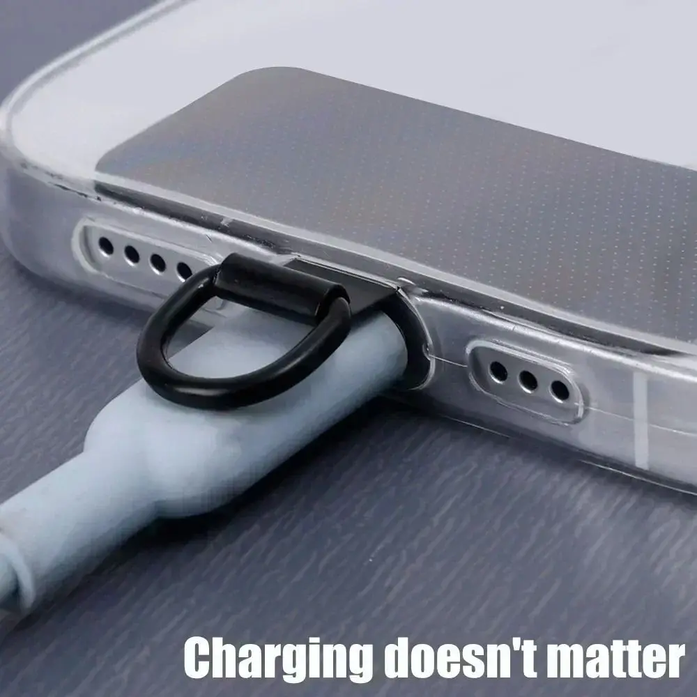 Aluminum Alloy Metal Phone Case Clip Strap Hang Cord Tab Hanging Piece Patch Phone Lanyard Gasket Patch Universal 0.3mm