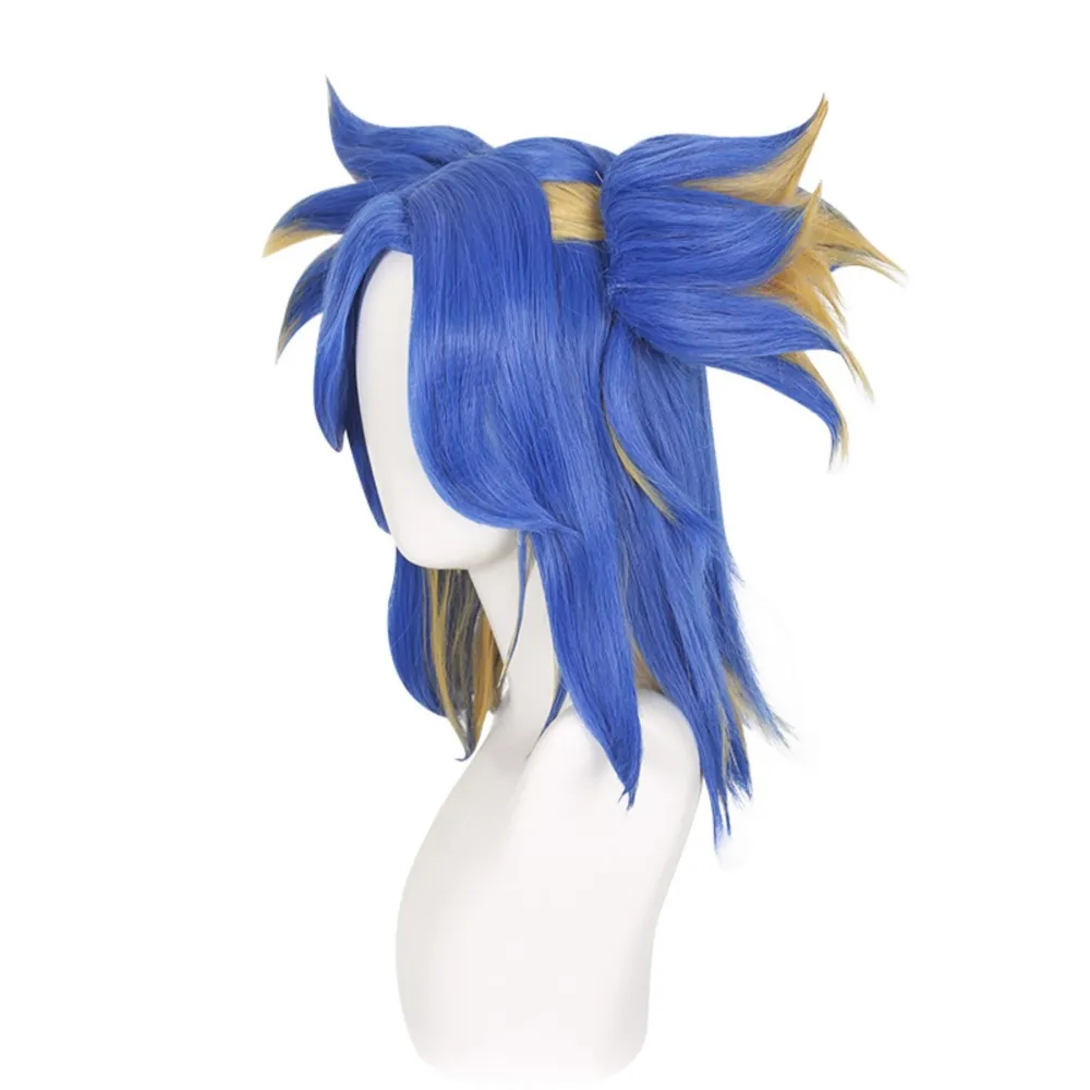 Game Valorant  Cosplay Neon Blue Wigs Costume Halloween Women Props Party Disguise Accessories Cosplay Roleplay Fantasia Suits - view 4
