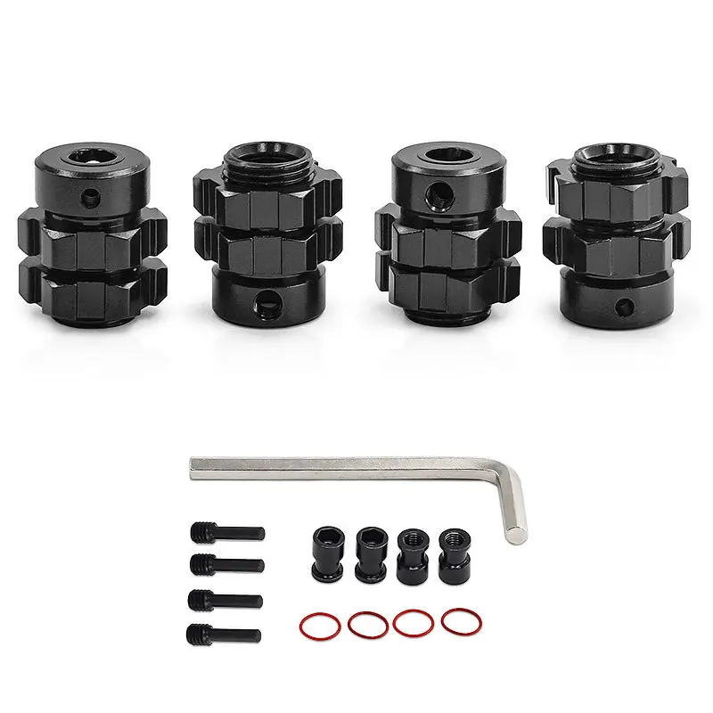 Metalen Wiel Hex Hub Uitgebreide Adapter voor TRAXXAS 1/10 E-Revo E-Maxx T-Maxx Revo RC Auto Metalen Upgrade OP Accessoires Onderdelen