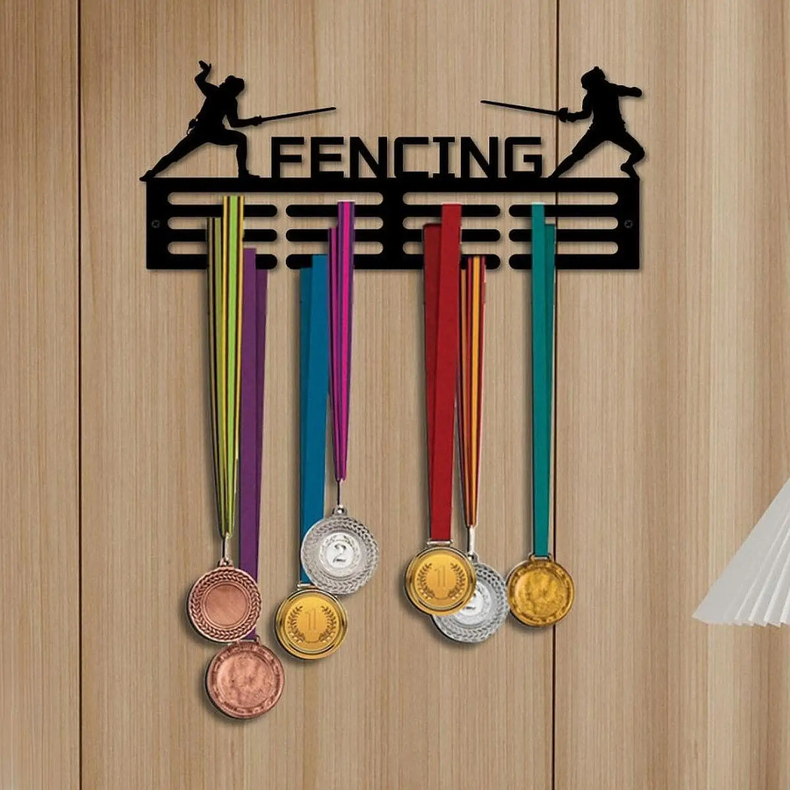 Sturdy Medal Hanger Iron Display Rack for Sports Awards Gymnastics Runner Plaques Organizer