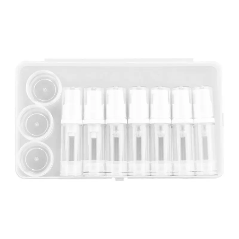 Clear Empty Refillable Airless Vacuum Pump Cream Lotion Sprayer Spray Portable Bottle Set For Toiletries Sample Packaging - view 3