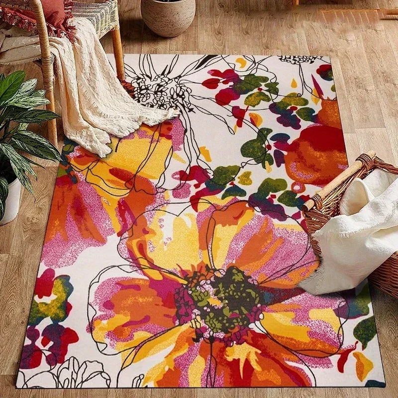 1pc Crystal Velvet Floor Mat Bathroom Non-slip Bathtub Front Anti-fall Stepping Rug Laundry Room Doorway Hallway Carpet 50*80cm