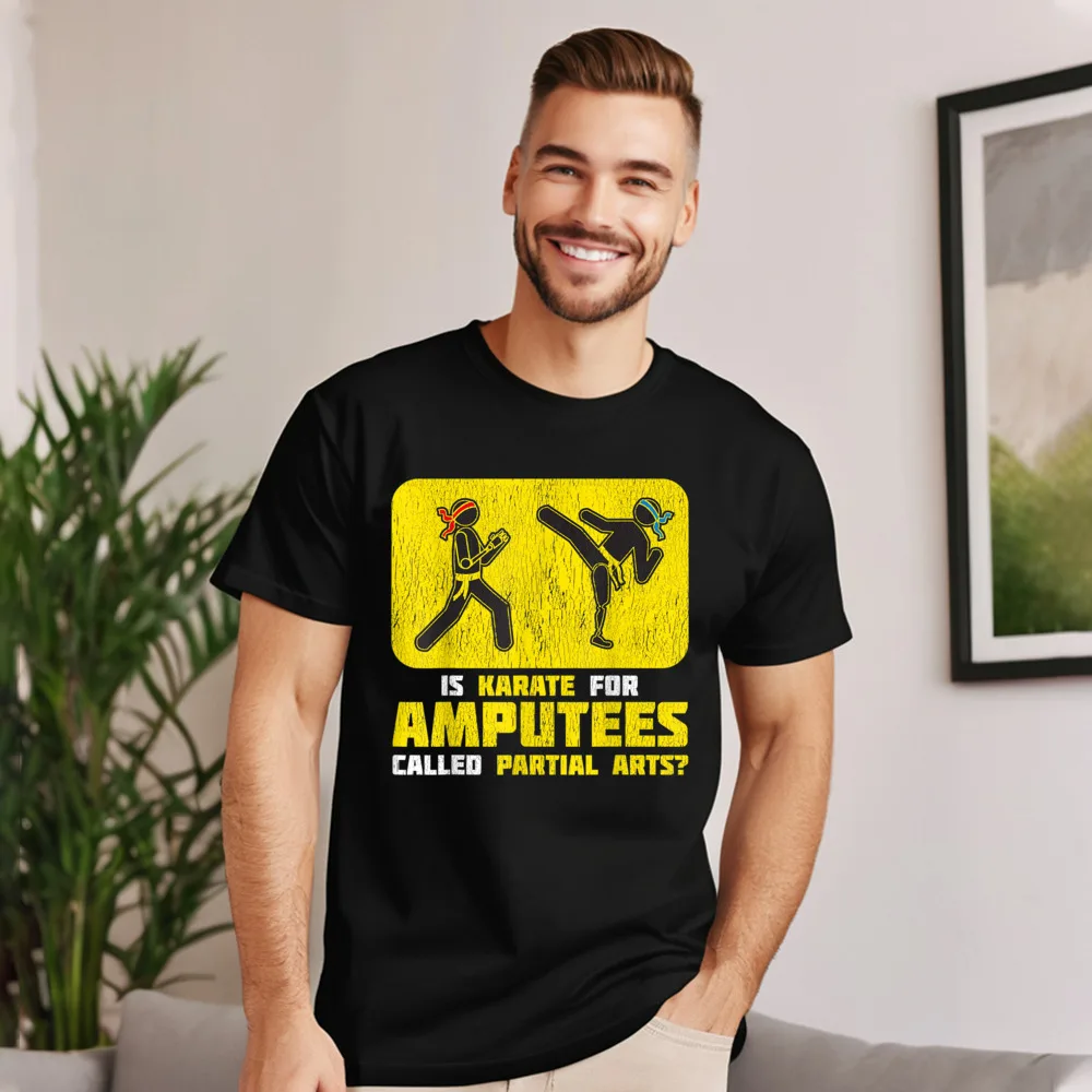 Amputee funny shirt gift idea Short Sleeve Tops & Tees Mother Day Round Collar Pure Cotton women's Tshirts Geek T-shirts Classic