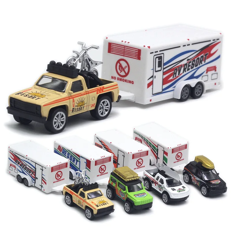 

Модель универсал из сплава, модель прицепа, детская игрушечная машина, украшение, новая модель