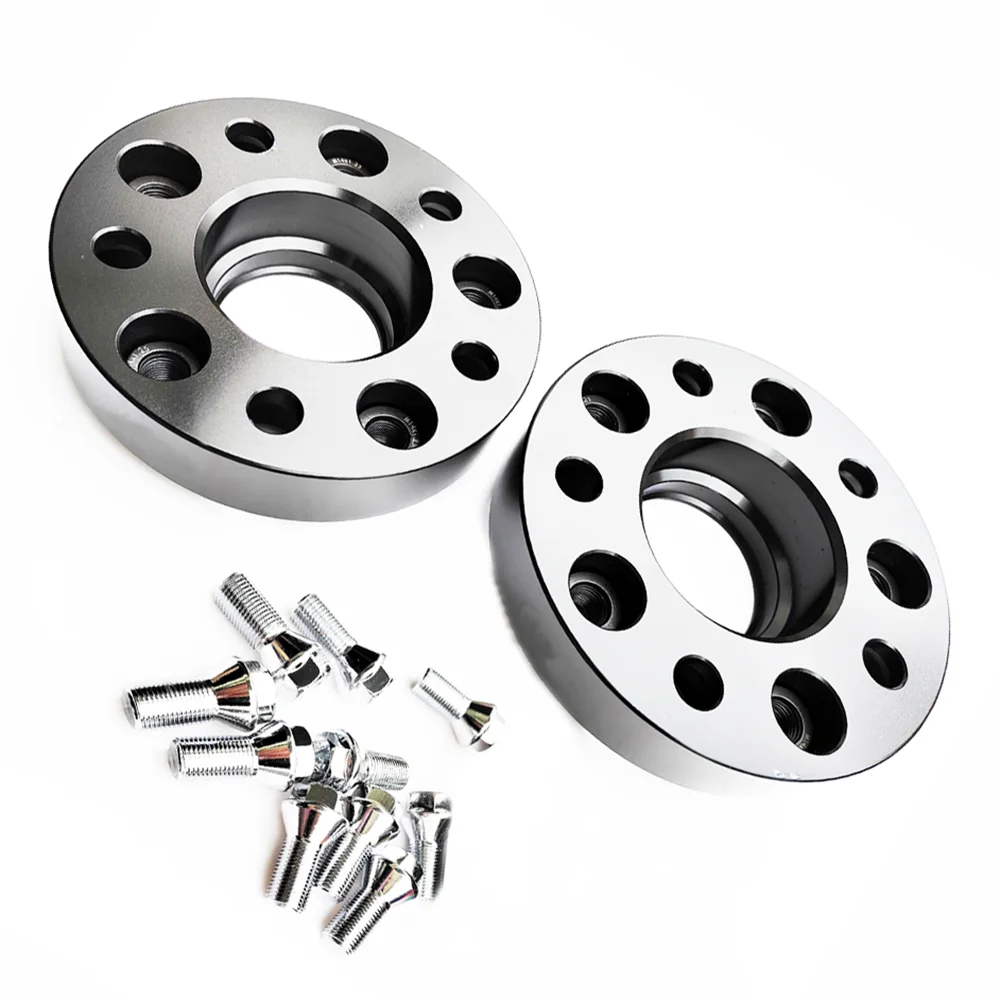 

2PCS 25mm 1inches ( 1'') Forged Wheel Spacers for Volkswagen Touareg 7L Transporter 5x120 CB 65.1 with 10pcs 14X1.5 cone screw