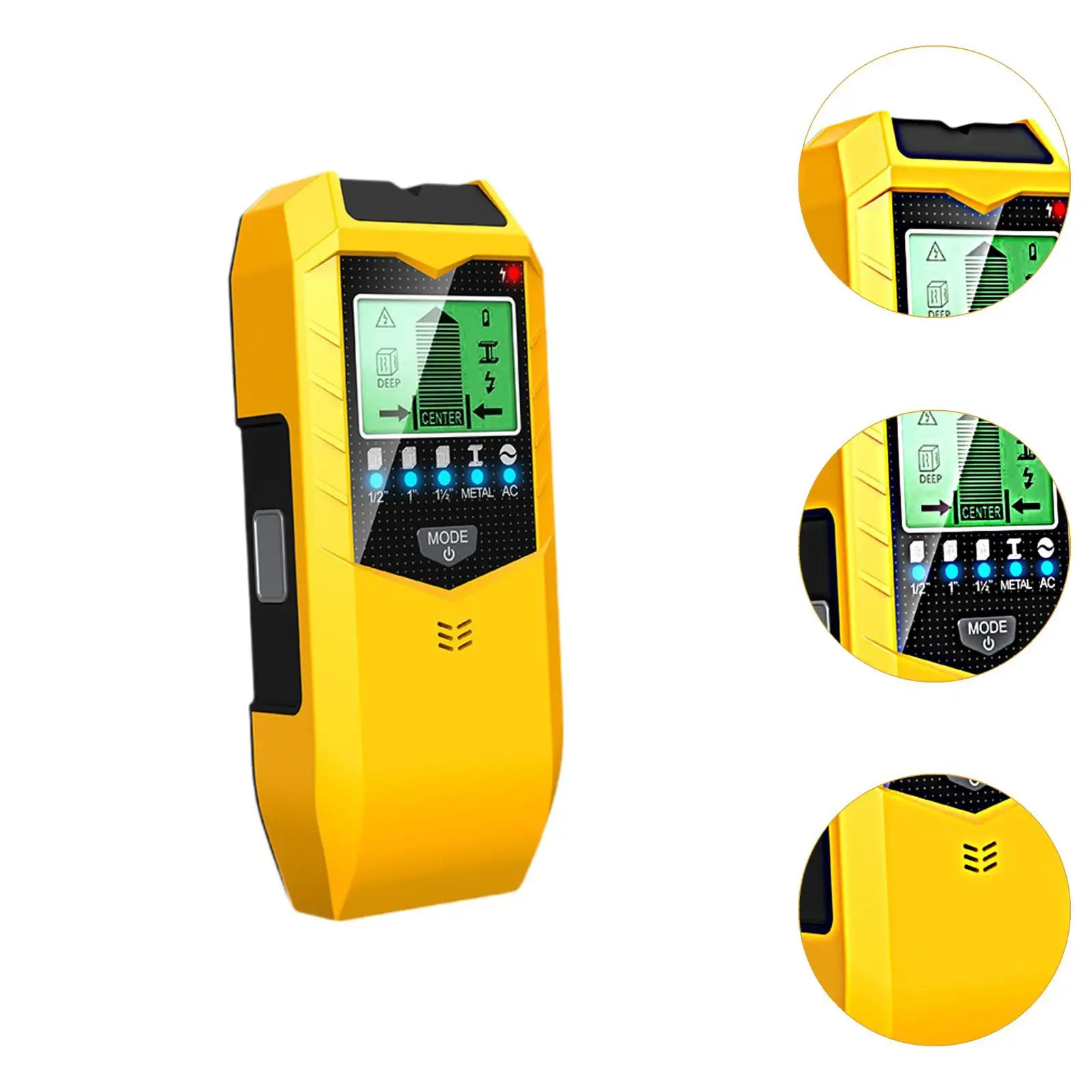 เครื่องตรวจจับผนังแบบ 5 in 1 พร้อมหน้าจอ สำหรับมืออาชีพ