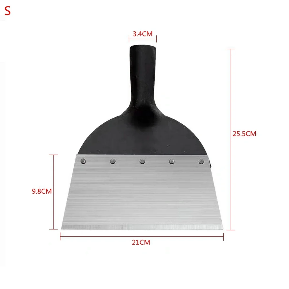 Outdoor Garden Cleaning Shovel Multi-Functional Steel Flat Shovel Ice Shovel Weeding Planting Farm Weeding Tool