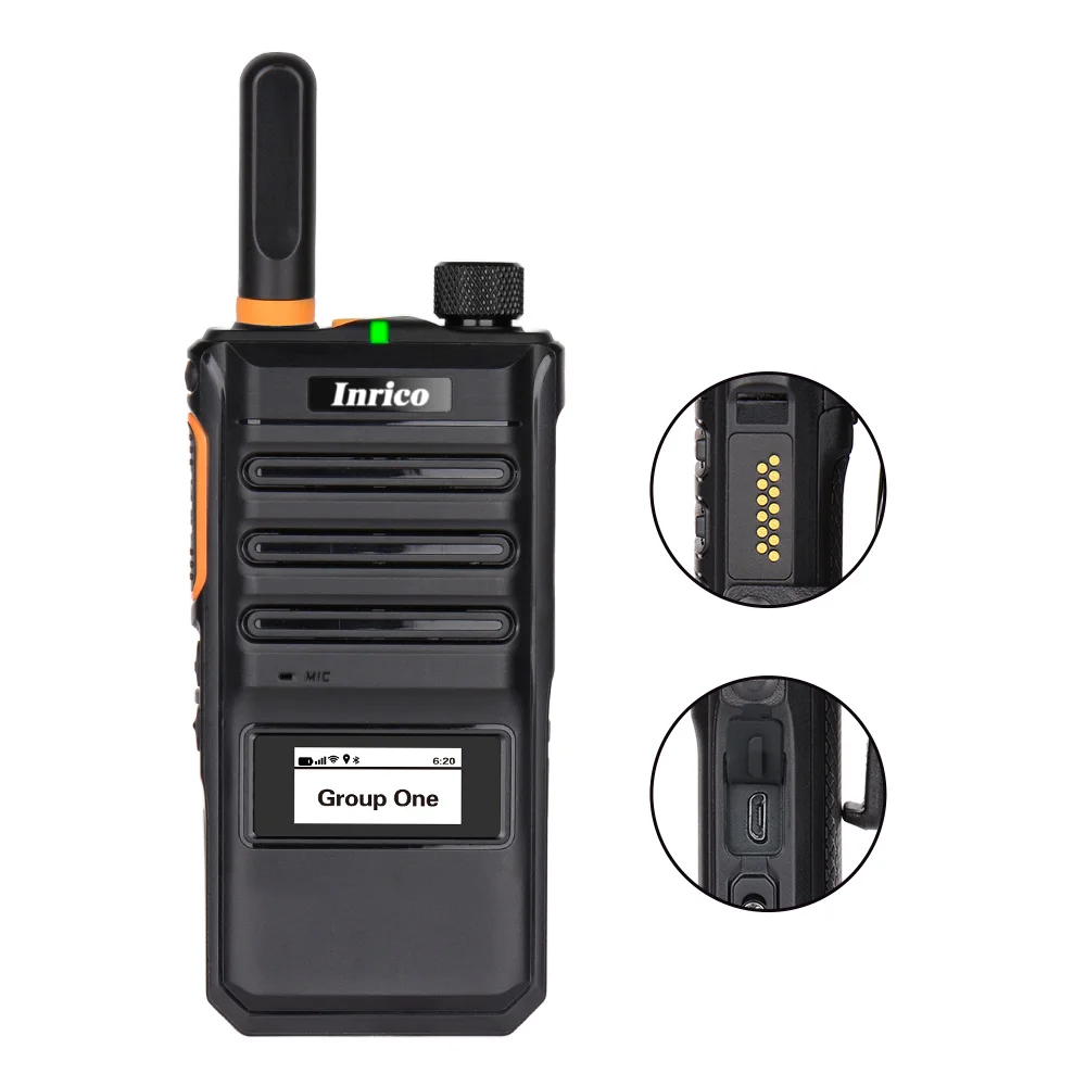 Inrico T620 4G POC walkie-talkie con display piccolo con GPS