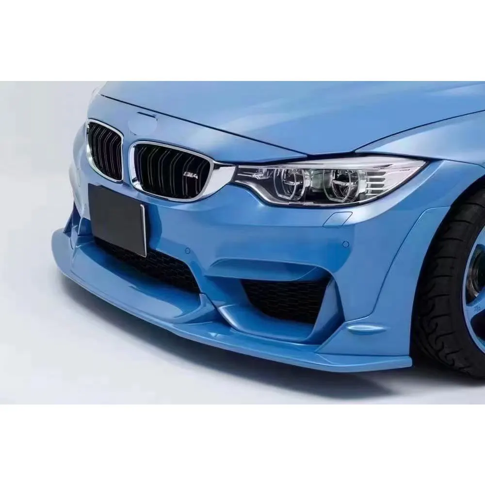 Lapport Style Carbon Fiber Front Bumper Chin Lip Splitter for BMW F80 M3 F82 F83 M4 & Competition 2014 - 2020