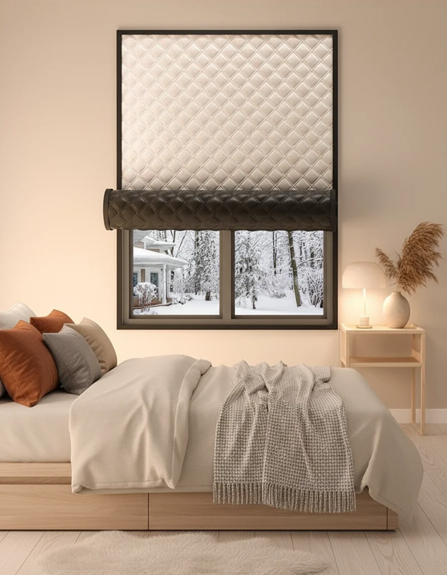 1 قطعة العزل وتوفير الطاقة الشتاء يندبروف التدفئة الصيف الحماية من الشمس ، يقلل من تكاليف تكييف الهواء ، توفير الأسرة Ele