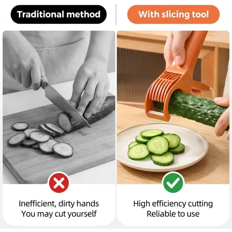1Pcs Carrot Slicer Kitchen Tools Stainless Steel Vegetable and Fruit Slicer Multi Functional Salad Slicer Kitchen Accessories view 5