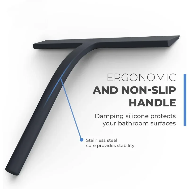 UNTIOR Shower Squeegee Glass Wiper Scraper Glass Cleaner Window Wiper Scraper Cleaning for a Shower Stall Bathroom Accessories