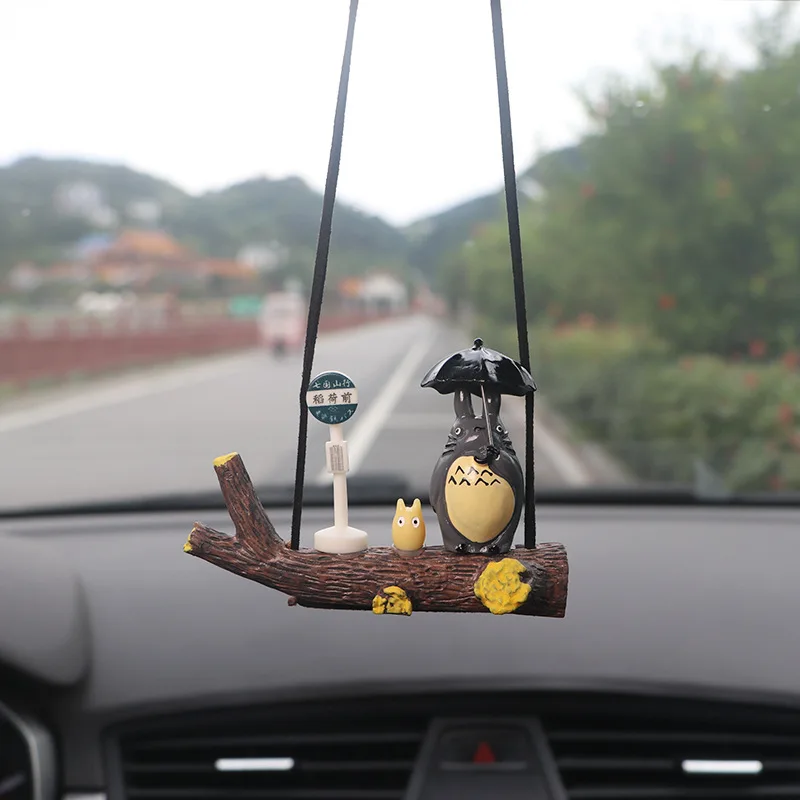 Cartoon Car Ornaments Healing Department Totoro Swing Cute Creative Car Accessories Gifts for Good Friends view 6