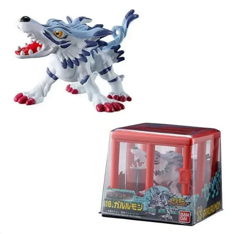반다이 디지몬 모험 Agumon Garurumon Mechadragon 애니메이션 캐릭터 손 모델 어린이 향수 장난감 선물 데스크탑 장식품