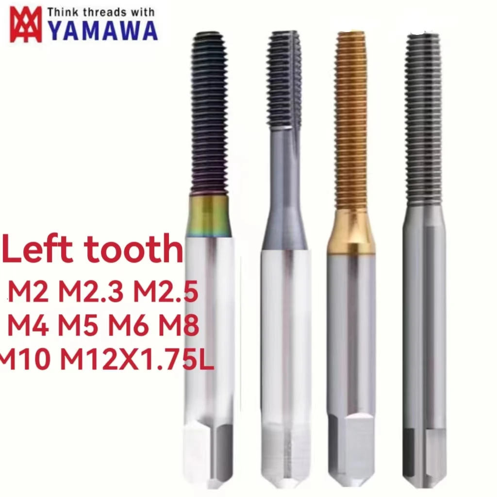 Japanese YAMAWA Metric Left Teeth Forming Tap M2X0.4L M2.5 M3 M4 M5 M6 M8 M10 M12X1.75L   Fine Teeth Cross Teeth Machine Tap