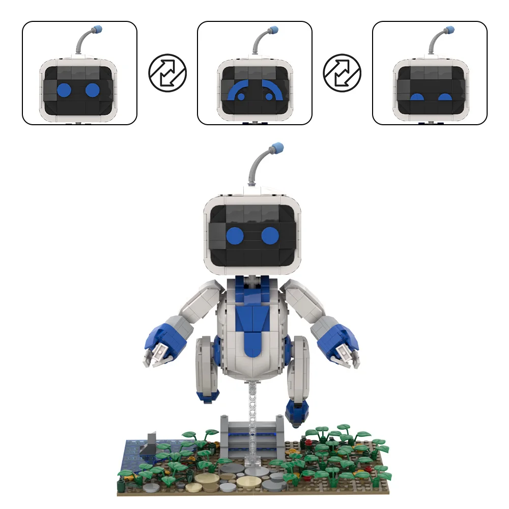 

Gobricks MOC Astro Bot Bricks Model Kids Birthday Gifts