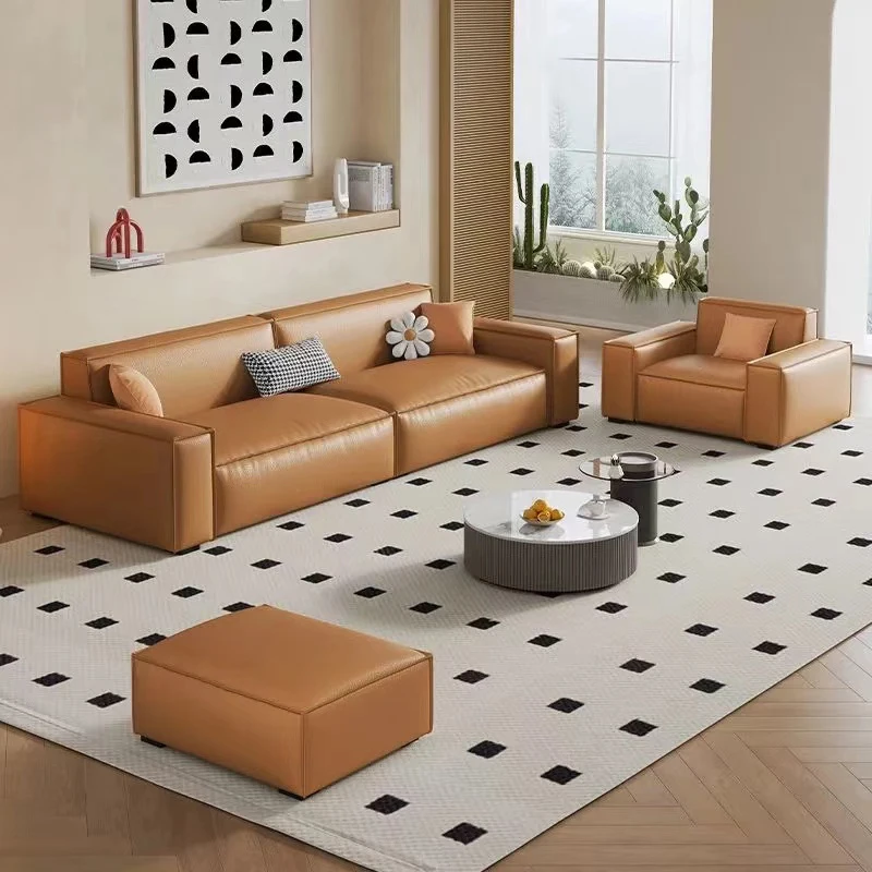 الحد الأدنى الجلود غرفة المعيشة الأرائك كرسي الأريكة كسول لطيف الشمال غرفة المعيشة الأرائك الحديثة مصمم موبليس الأثاث العصري #4