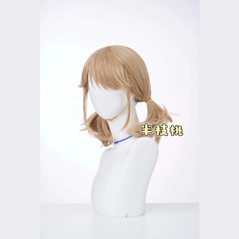 Identity v Gardener SanriocosWig Emma Woods Linen Brown Scalp Top Double Ponytail