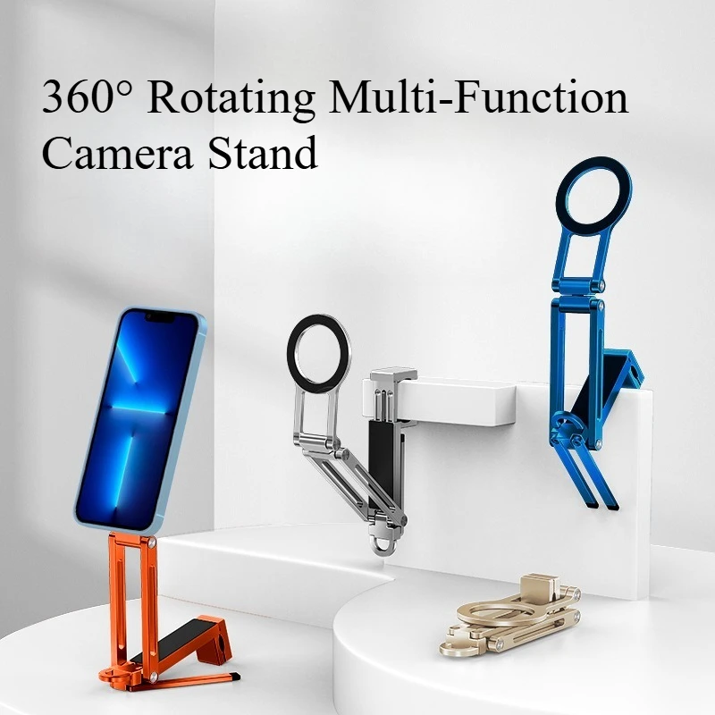 

Foldable Ultra-slim Desktop Phone Stand Portable Triangular Phone Stand Versatile Stand for Photography Phone Holder