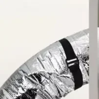 Portable Air Conditioner Hose Cover Insulated Aluminum Foil Sleeve For 5-5.9 Inc-Exhaust Duct Cooling Efficiency Energy Saving
