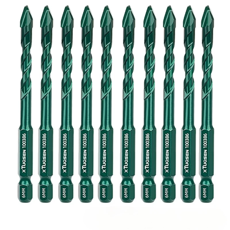 고경도 스큐 헤드 타일/유리/금속/목재 드릴링 도구용 전문 편심 드릴 비트 6-12mm 드릴 비트 세트
