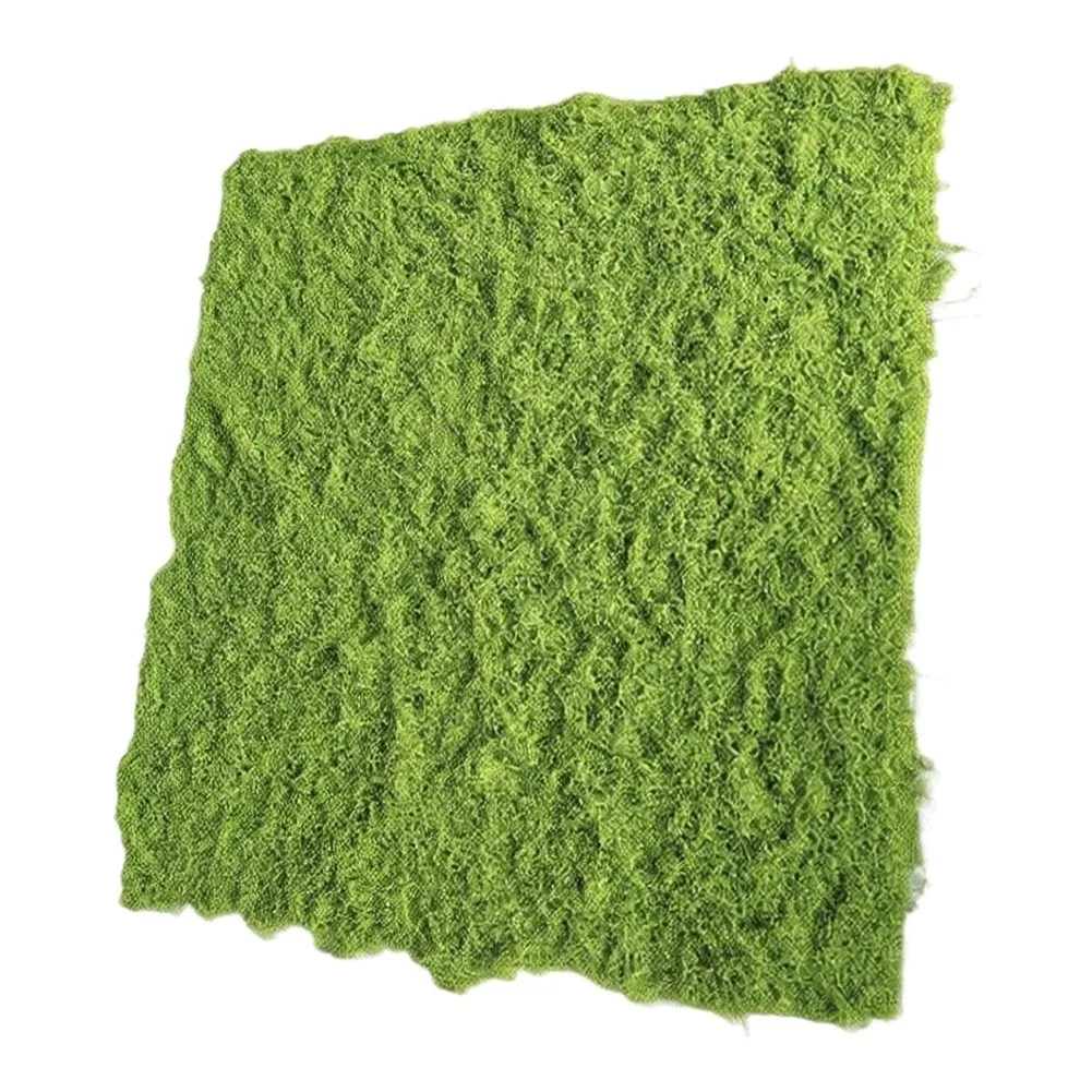 Flexible Artificial Moss Grass Mat 1 x 1 m Natural Looking Green Turf for Seasonal Decor Craft Projects Landscaping