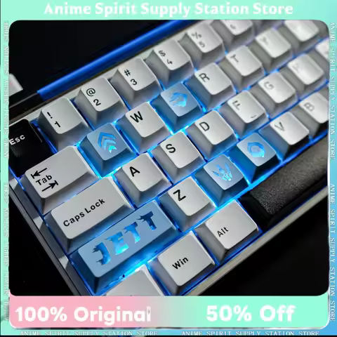 BAMN Valorant Ability Keycap Backlit Transparent Keycap Custom Unique Mechanical Keyboard Keycap Game peripherals Surprise gift