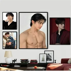 Korea Actor Cha Eun Woo Poster Posters Kraft Paper Vintage Poster Wall Art Painting Study Aesthetic Art Small Size Wall Stickers