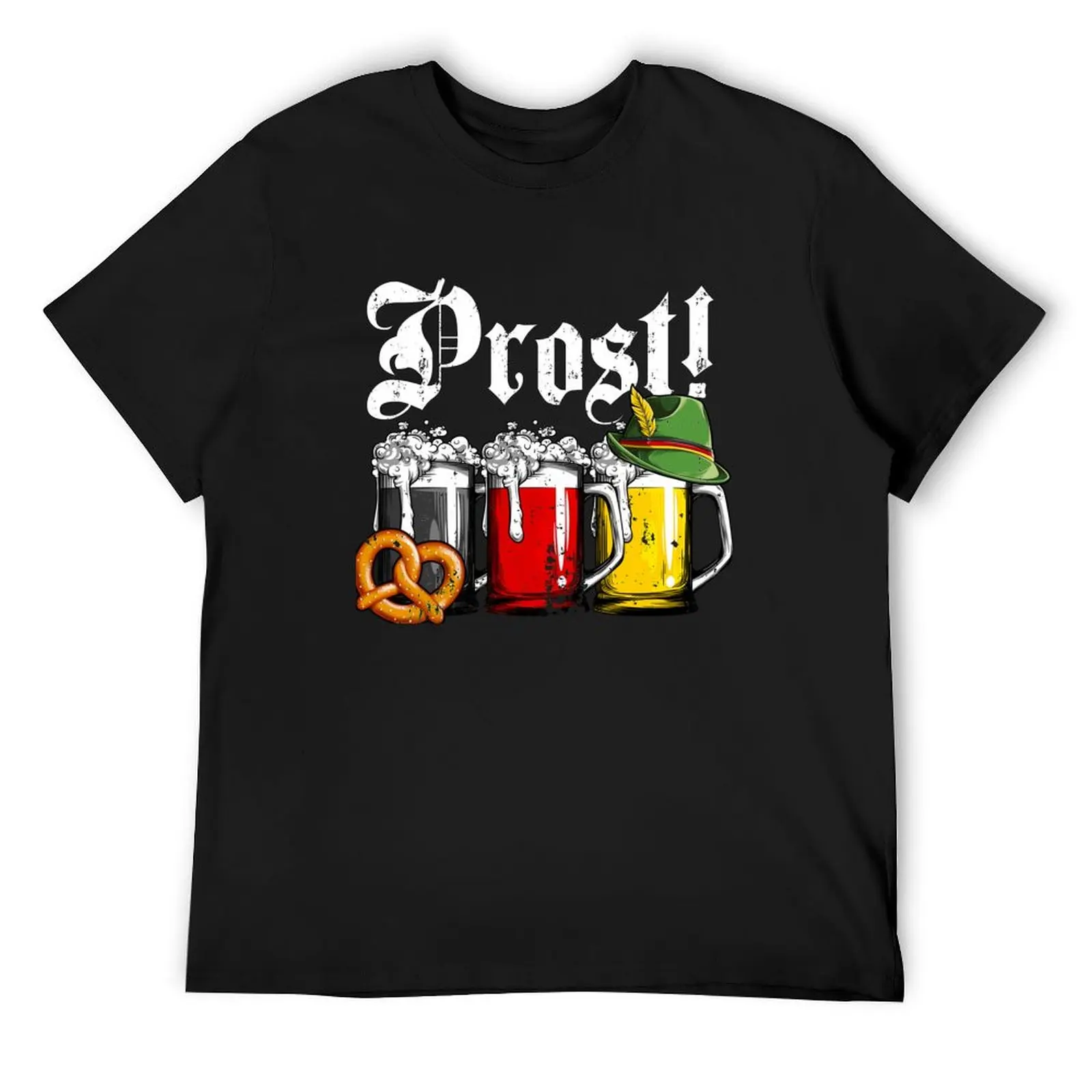 

Prost Beer German Flag Oktoberfest Clothing Men T-Shirt T-shirts man kawaii clothes man clothes affliction shirts men clothes