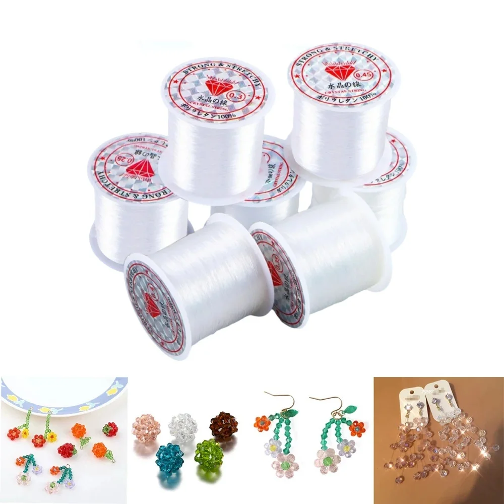 Nuevo Hilo de Pesca de Nylon Monofilamento Transparente e Invisible, Cuerda Resistente y Duradera para Manualidades, Joyería, Decoración de Bodas y Fiestas