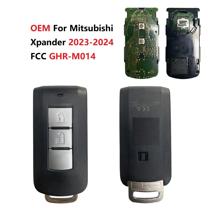 

CN 011041 Новая модель, оригинальный GHR-M014 для Mitsubishi 2023 2024 Xpander Eclipse Key, 2 кнопки, 434 МГц, 47 чип без ключа Go