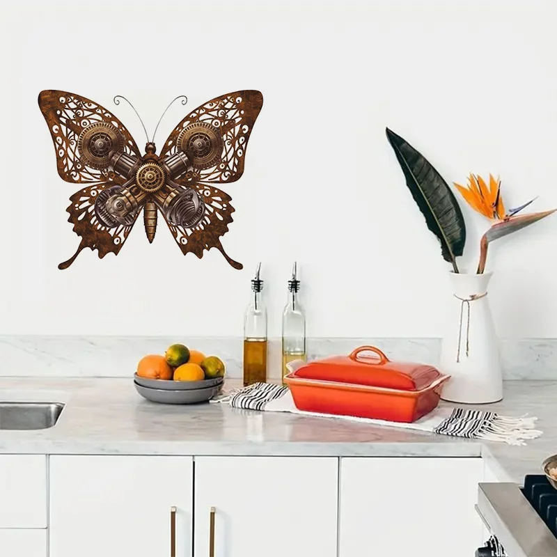 Steampunk Insect Sticker, Creative Wall Stickers for Bedroom Entryway Living Room Porch