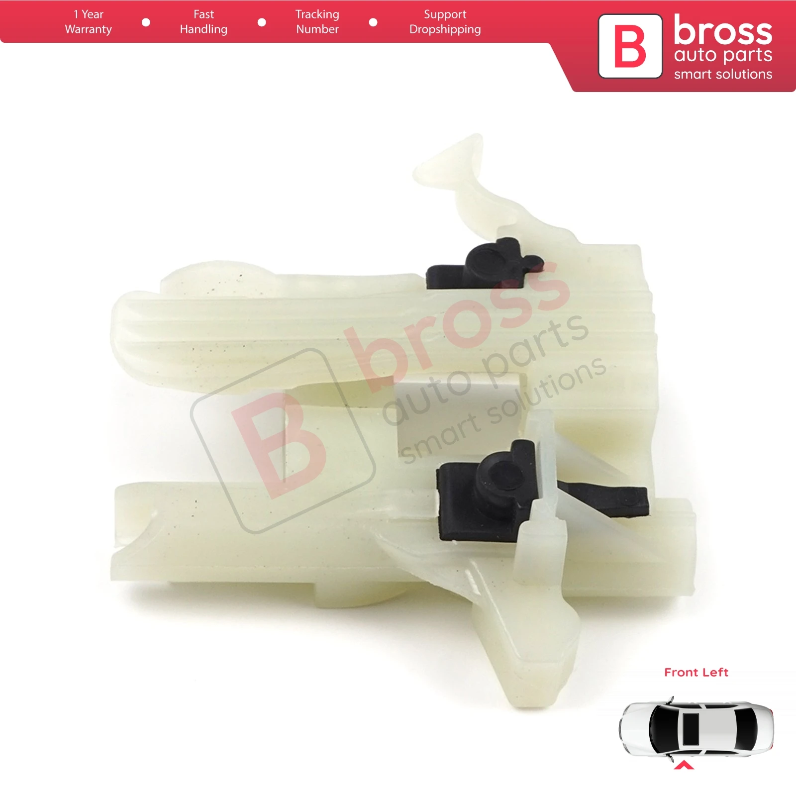 Bross Auto Parts BWR5235 Window Regulator Repair Clips Front Left Door 68070267AD for Fiat 500 2007-On Ship From turkey