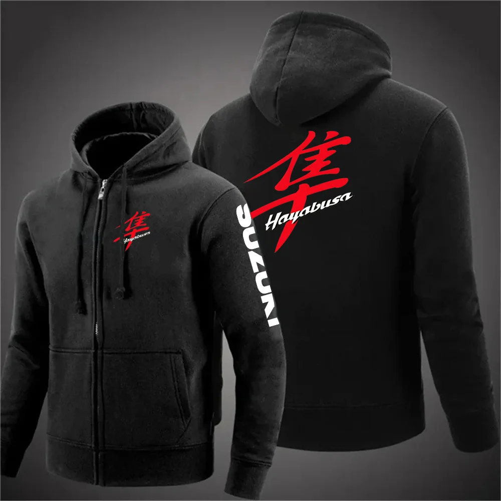 Men's Spring and Autumn New Suzuki Racing Extreme Sports Zipper Hoodie Women's Zipper Sportswear Fashion Couple Coat