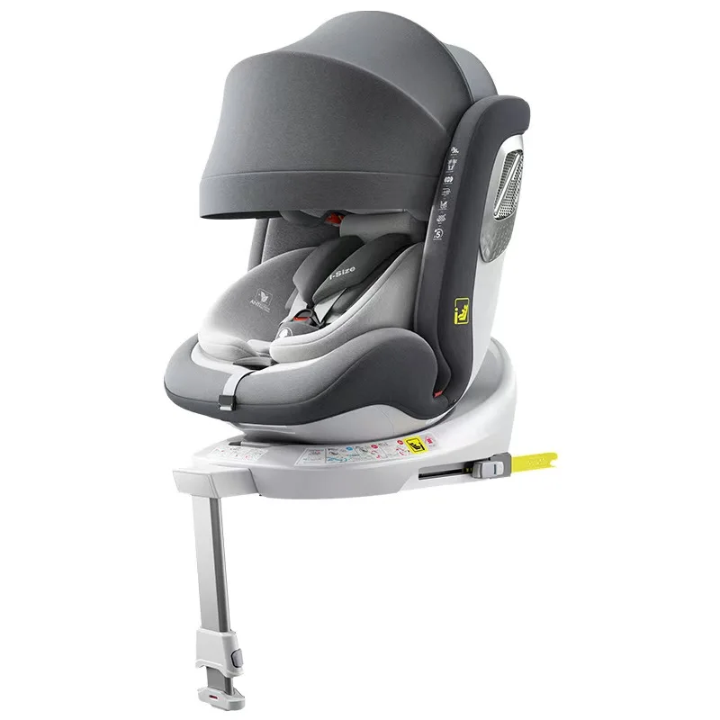 ADAC i-size child car safety seat, suitable for babies aged 0-12 years old to sit or lie down, with ISOFIX hard interface