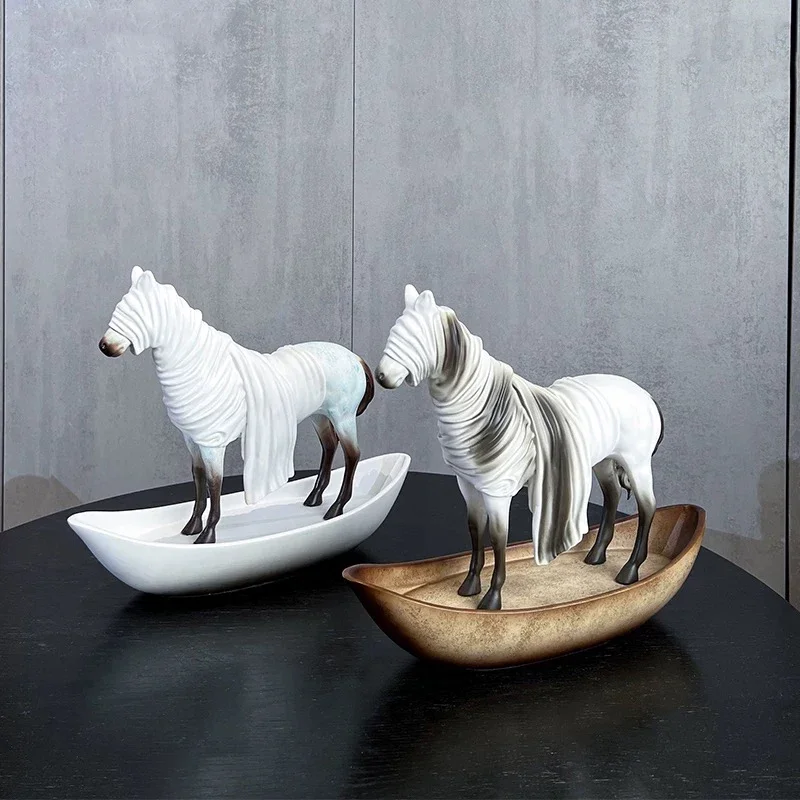 

Horse Sculpture Ornaments,Abstract Animal Horse Statue,Resin Artwork,Nordic Room Decor,Creative Crafts Desktop Decoration,Gifts